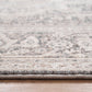 Lara Traditional Ivory/Grey Medallion Low Pile Rug
