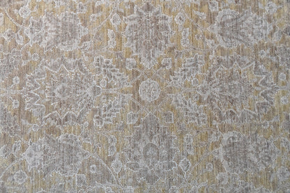 Lara Traditional Beige/Grey Floral Low Pile Rug