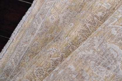 Lara Traditional Beige/Grey Floral Low Pile Rug