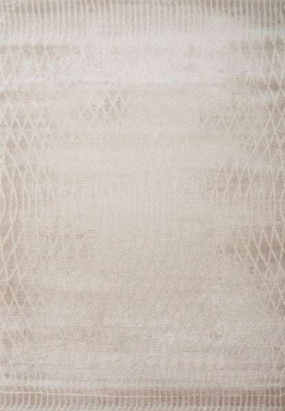 Lazer Modern Grey Geometric Medium Pile Rug
