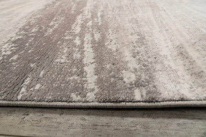 Lazer Modern Grey/Dark Grey Abstract Medium Pile Rug