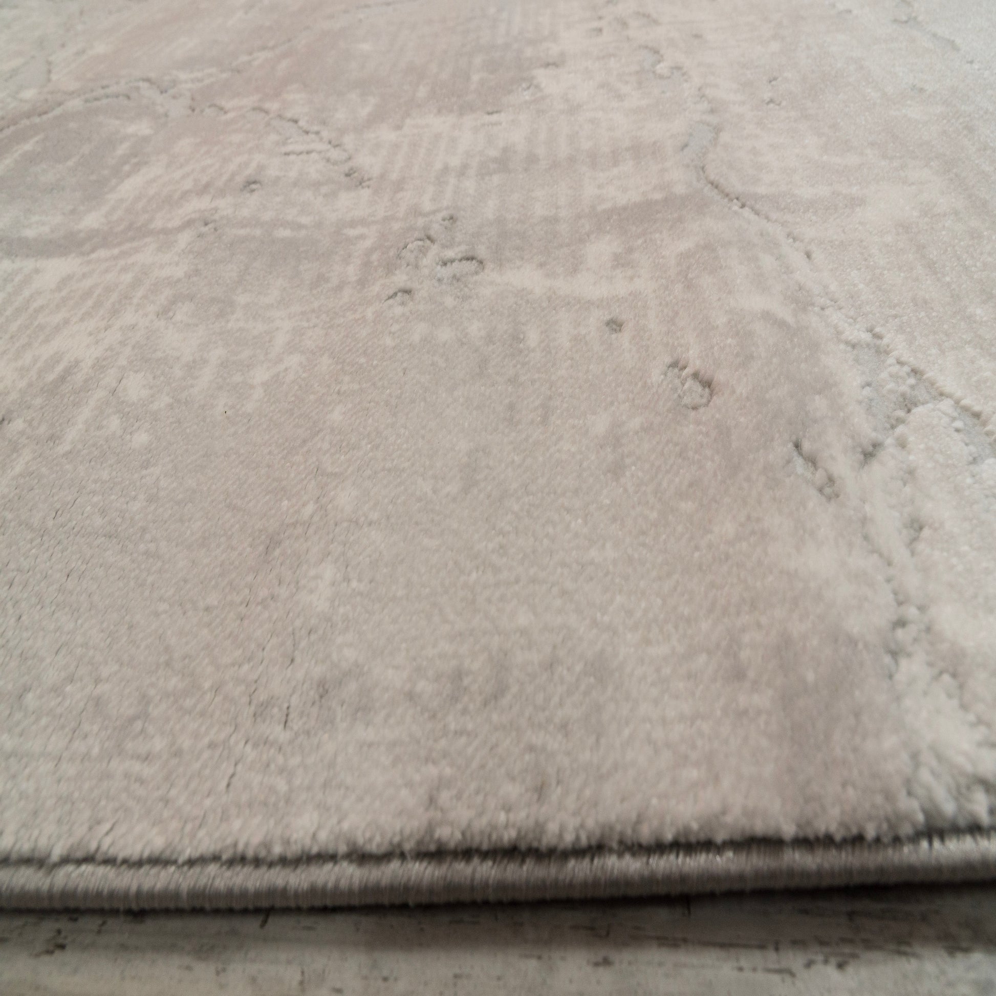 Lazer Modern Light Grey Abstract Medium Pile Rug