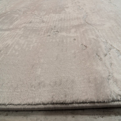 Lazer Modern Light Grey Abstract Medium Pile Rug