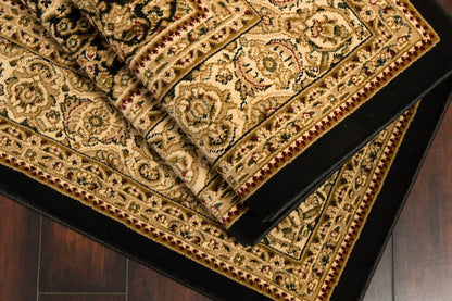 Legacy Traditional Black Classic Medium Pile Rug