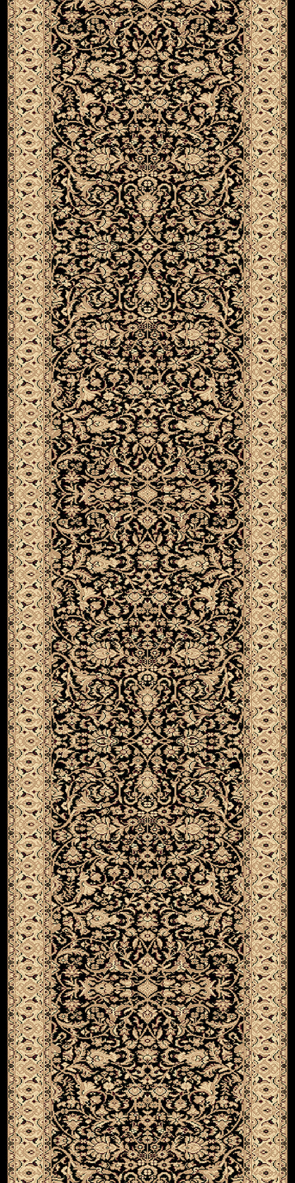 Legacy Traditional Black Classic Medium Pile Rug