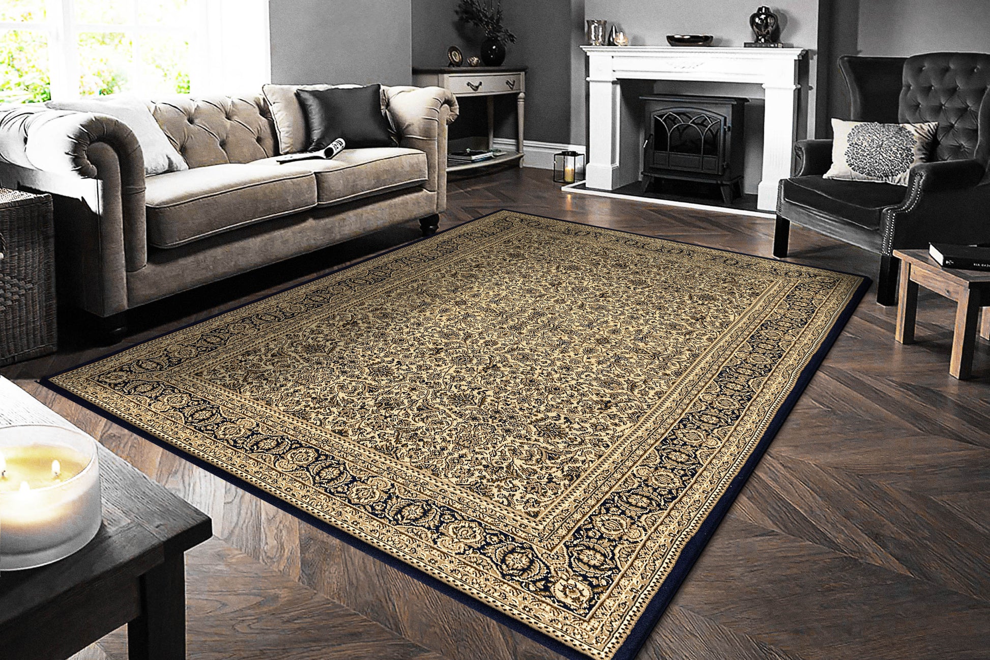 Legacy Traditional Ivory Classic Medium Pile Rug
