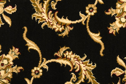 Legacy Traditional Black Classic Medium Pile Rug