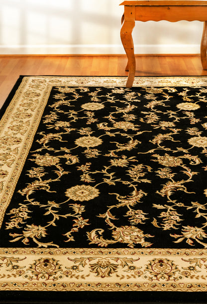 Legacy Traditional Black Classic Medium Pile Rug