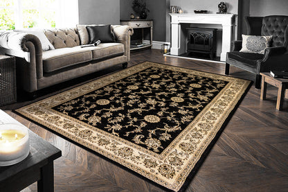 Legacy Traditional Black Classic Medium Pile Rug