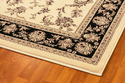Legacy Traditional Ivory/Black Classic Medium Pile Rug