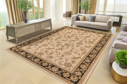Legacy Traditional Ivory/Black Classic Medium Pile Rug