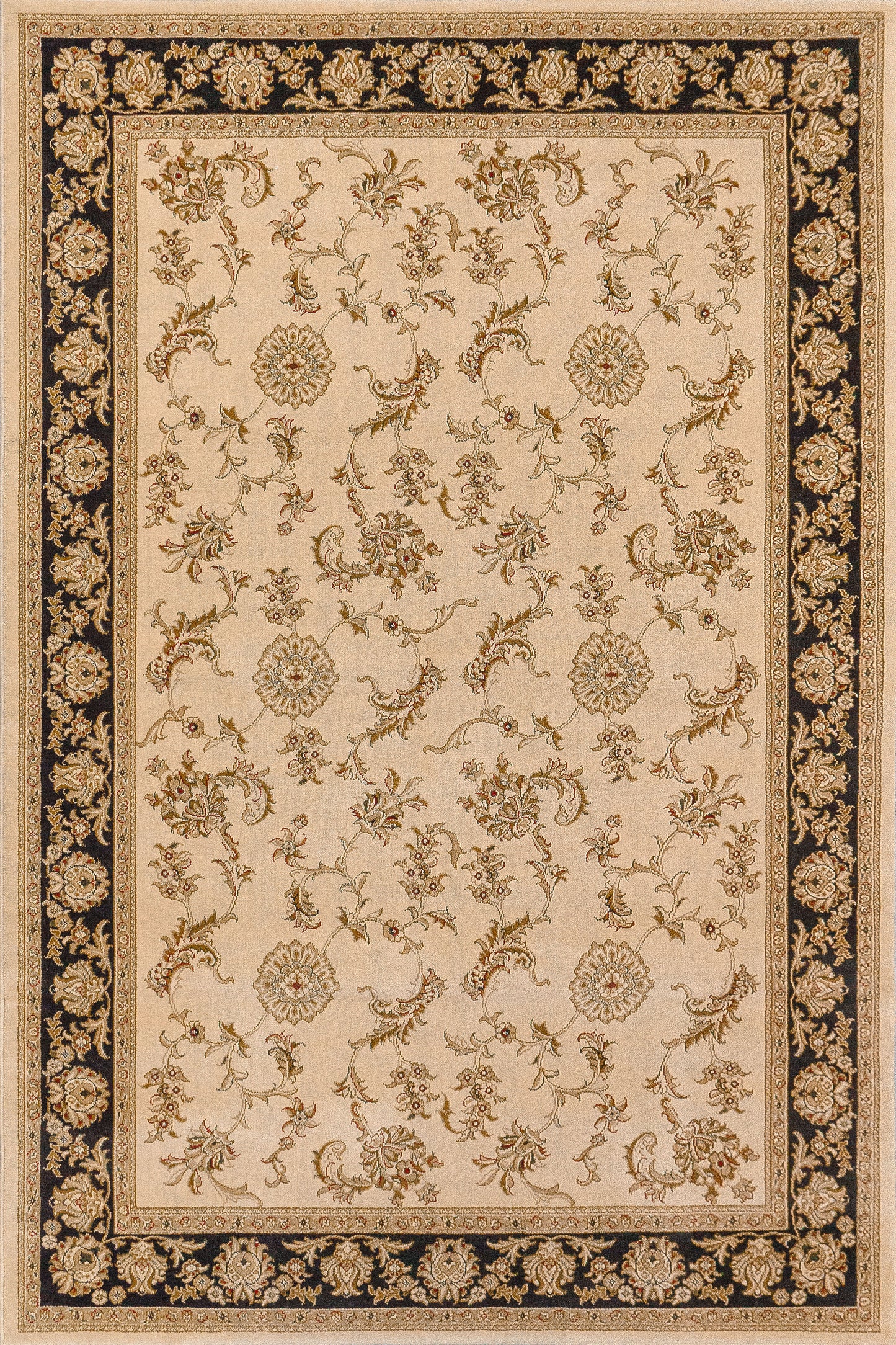 Legacy Traditional Ivory/Black Classic Medium Pile Rug