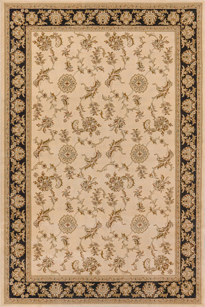 Legacy Traditional Ivory/Black Classic Medium Pile Rug