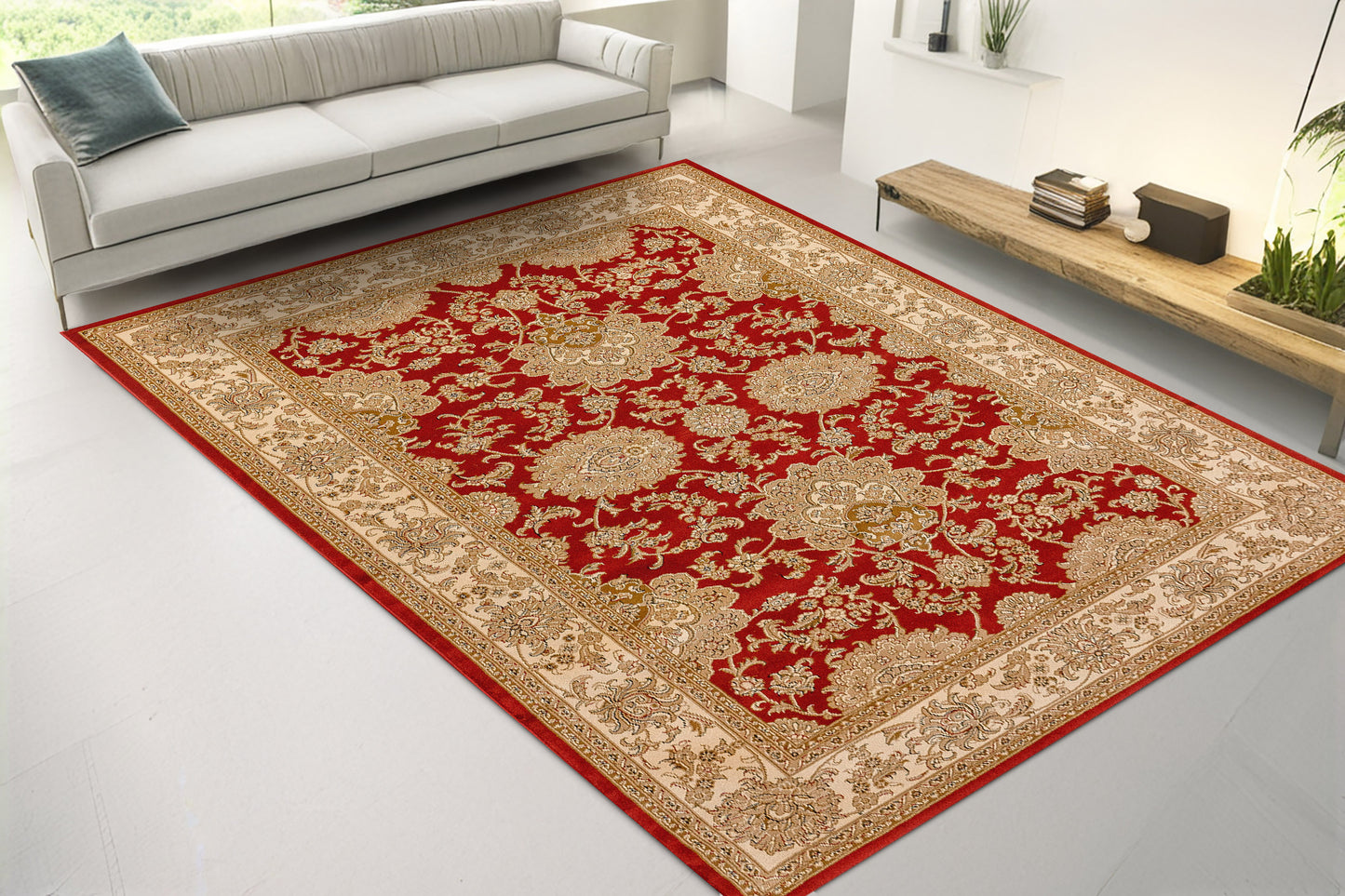 Legacy Traditional Red Classic Medium Pile Rug
