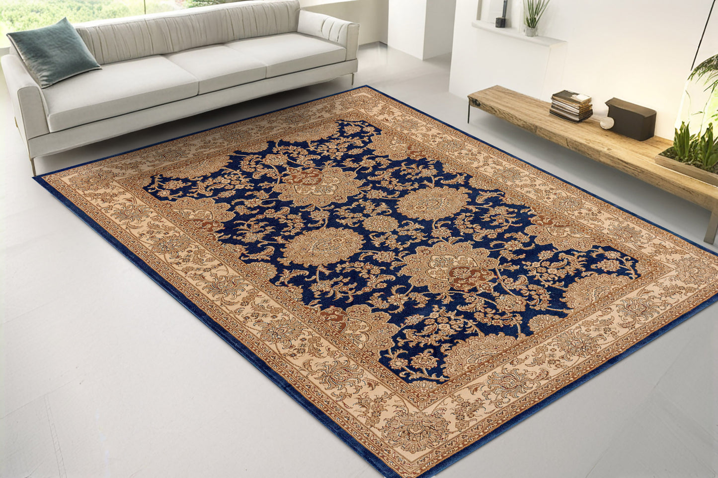 Legacy Traditional Navy Classic Medium Pile Rug