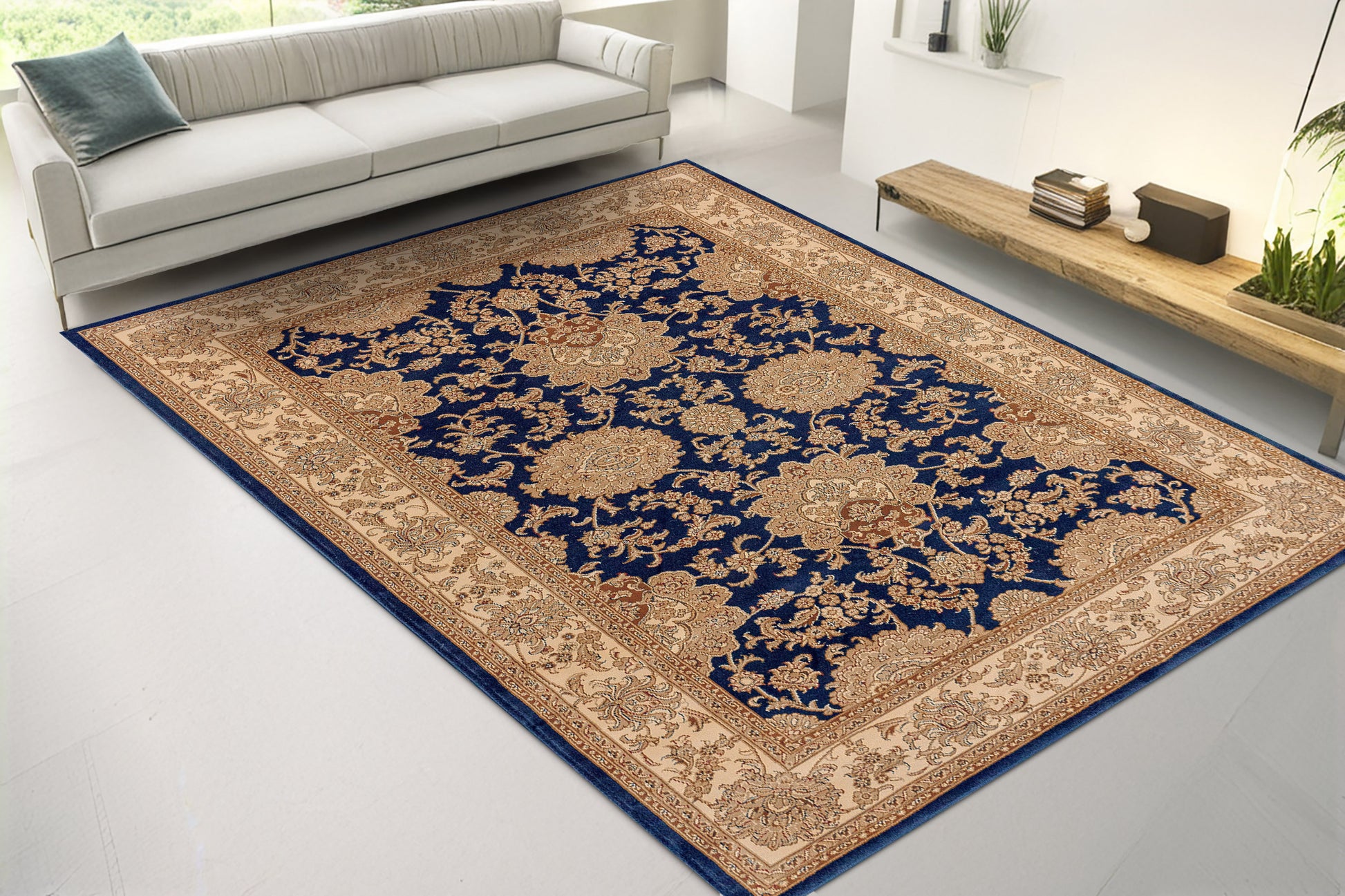 Legacy Traditional Navy Classic Medium Pile Rug