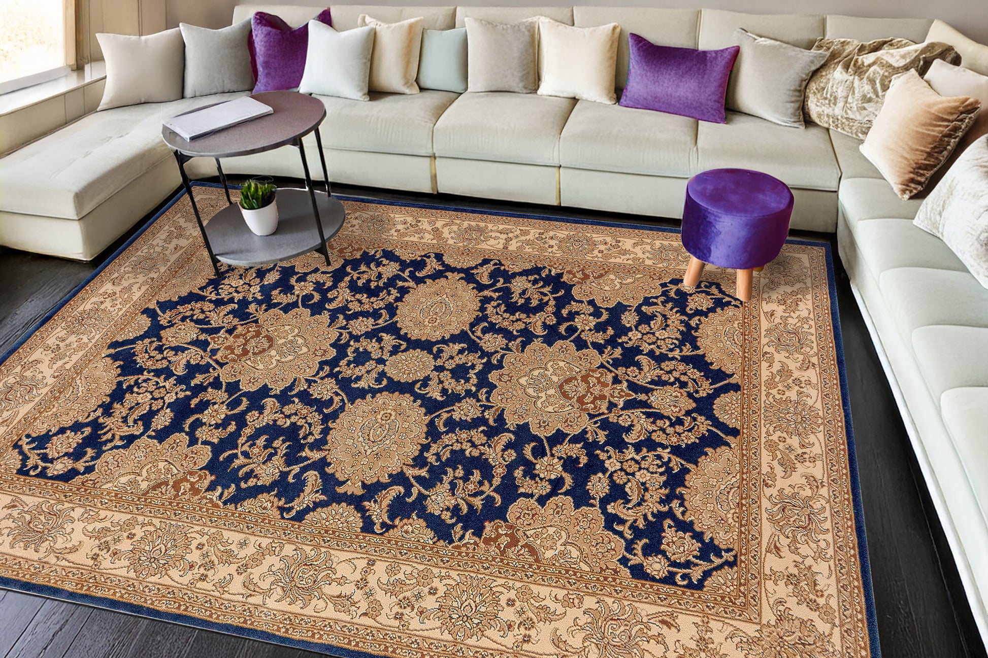 Legacy Traditional Navy Classic Medium Pile Rug