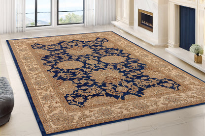 Legacy Traditional Navy Classic Medium Pile Rug