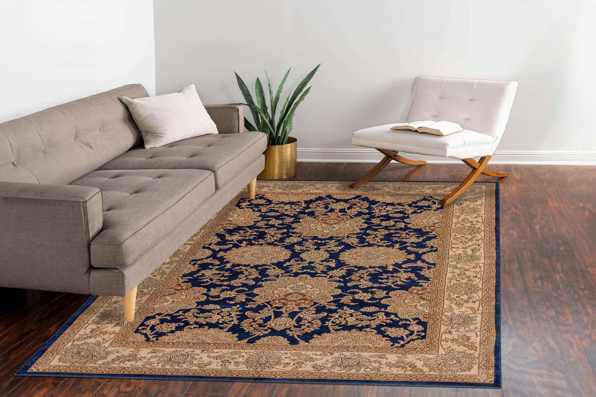 Legacy Traditional Navy Classic Medium Pile Rug