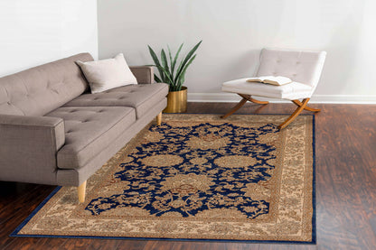 Legacy Traditional Navy Classic Medium Pile Rug