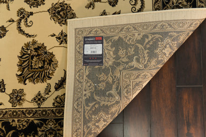 Legacy Traditional Cream/Brown Classic Medium Pile Rug