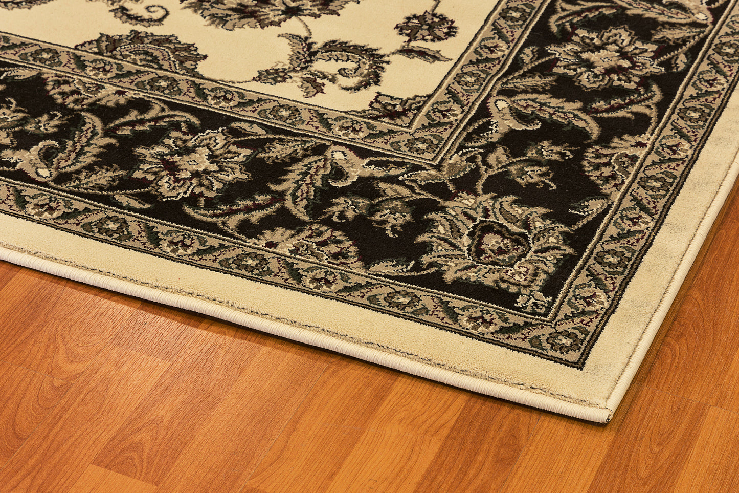 Legacy Traditional Cream/Brown Classic Medium Pile Rug