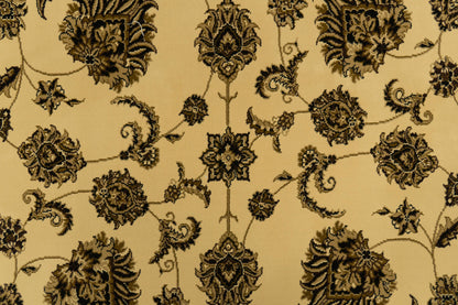 Legacy Traditional Cream/Brown Classic Medium Pile Rug