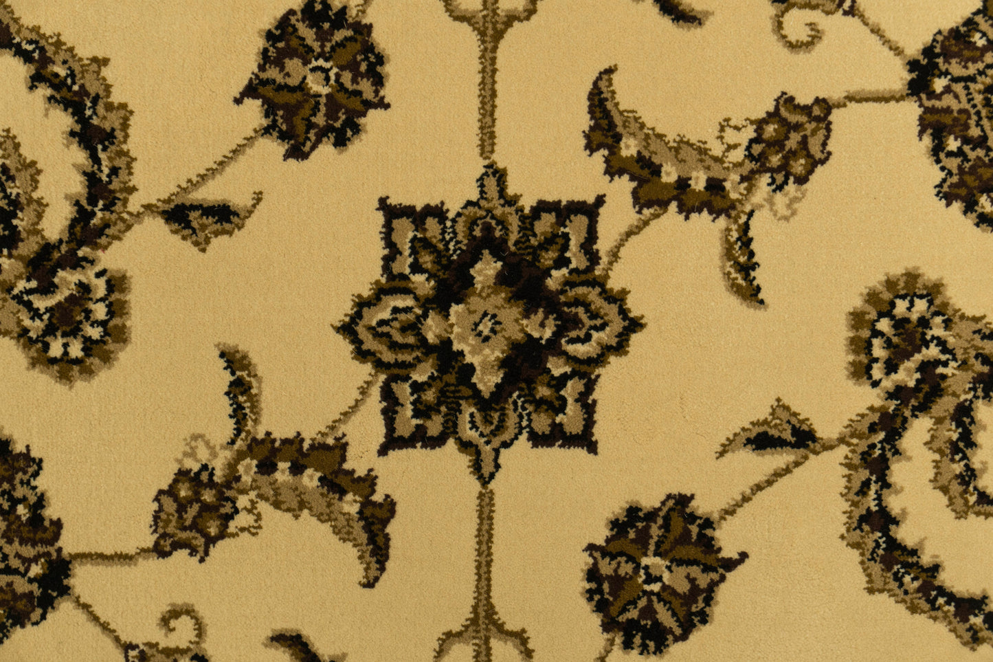 Legacy Traditional Cream/Brown Classic Medium Pile Rug