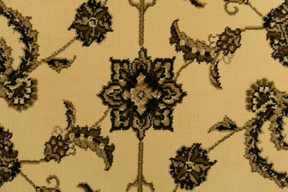 Legacy Traditional Cream/Brown Classic Medium Pile Rug