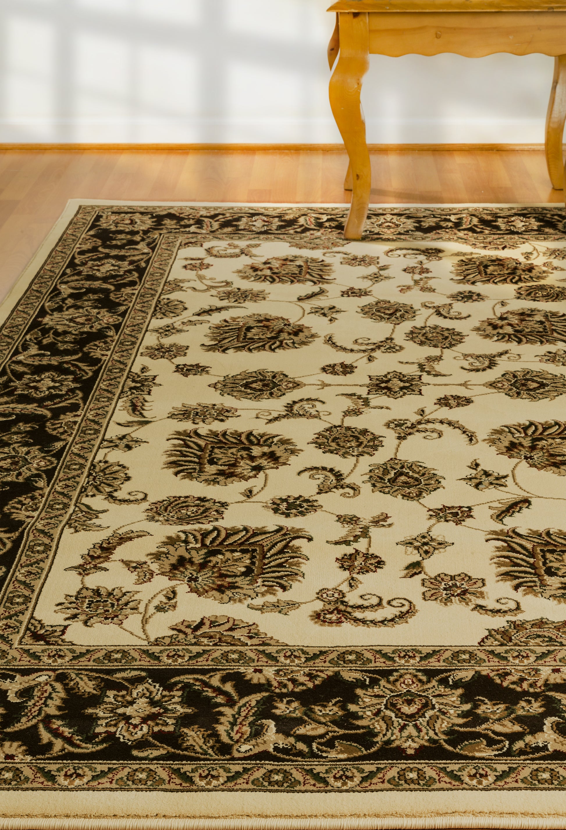 Legacy Traditional Cream/Brown Classic Medium Pile Rug
