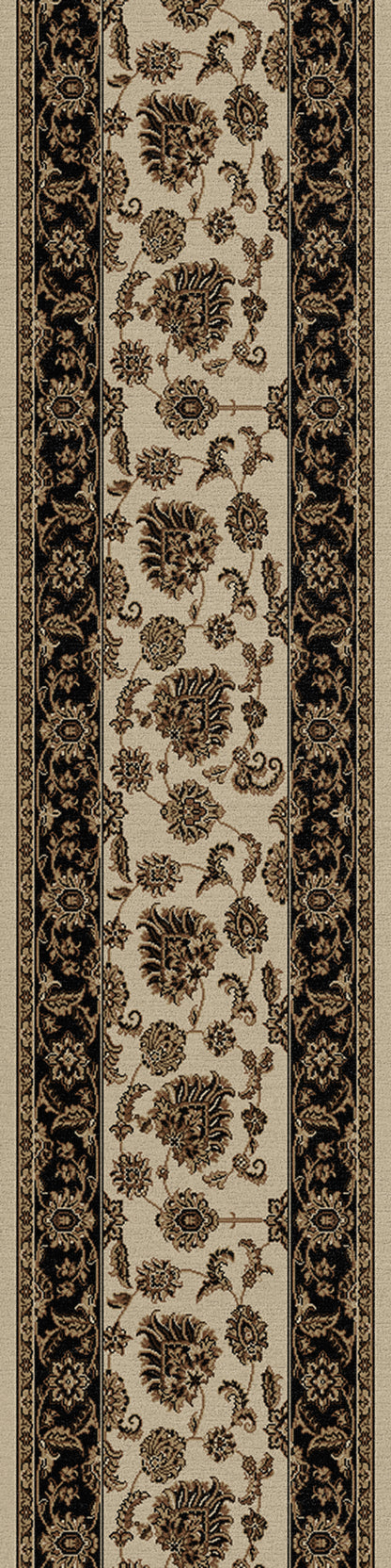 Legacy Traditional Cream/Brown Classic Medium Pile Rug