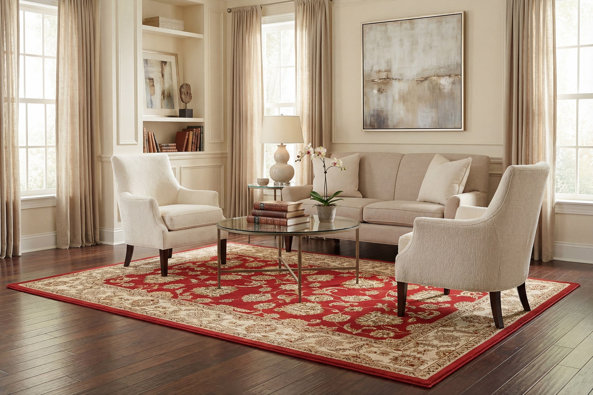 Legacy Traditional Red Classic Medium Pile Rug