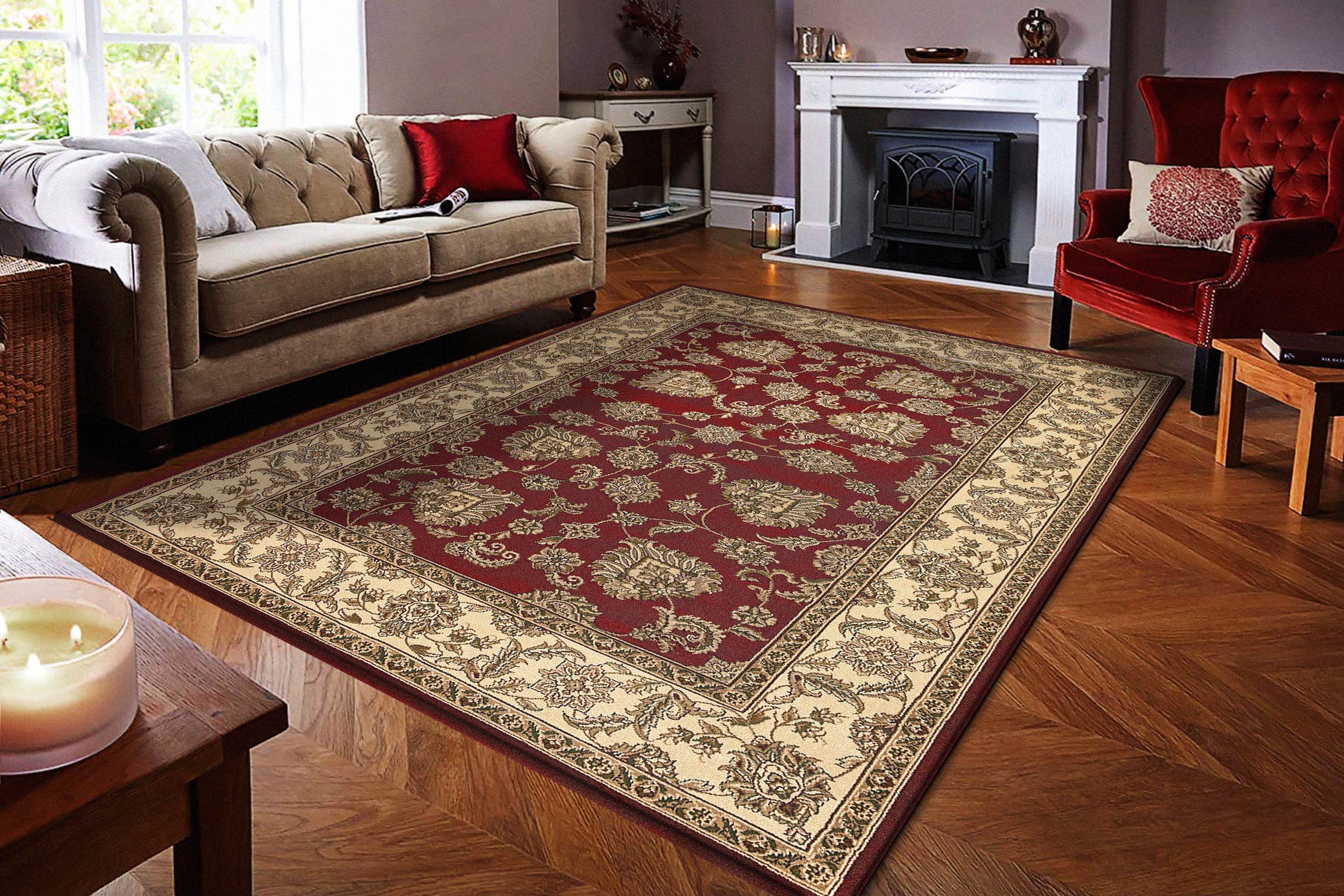 Legacy Traditional Red Classic Medium Pile Rug