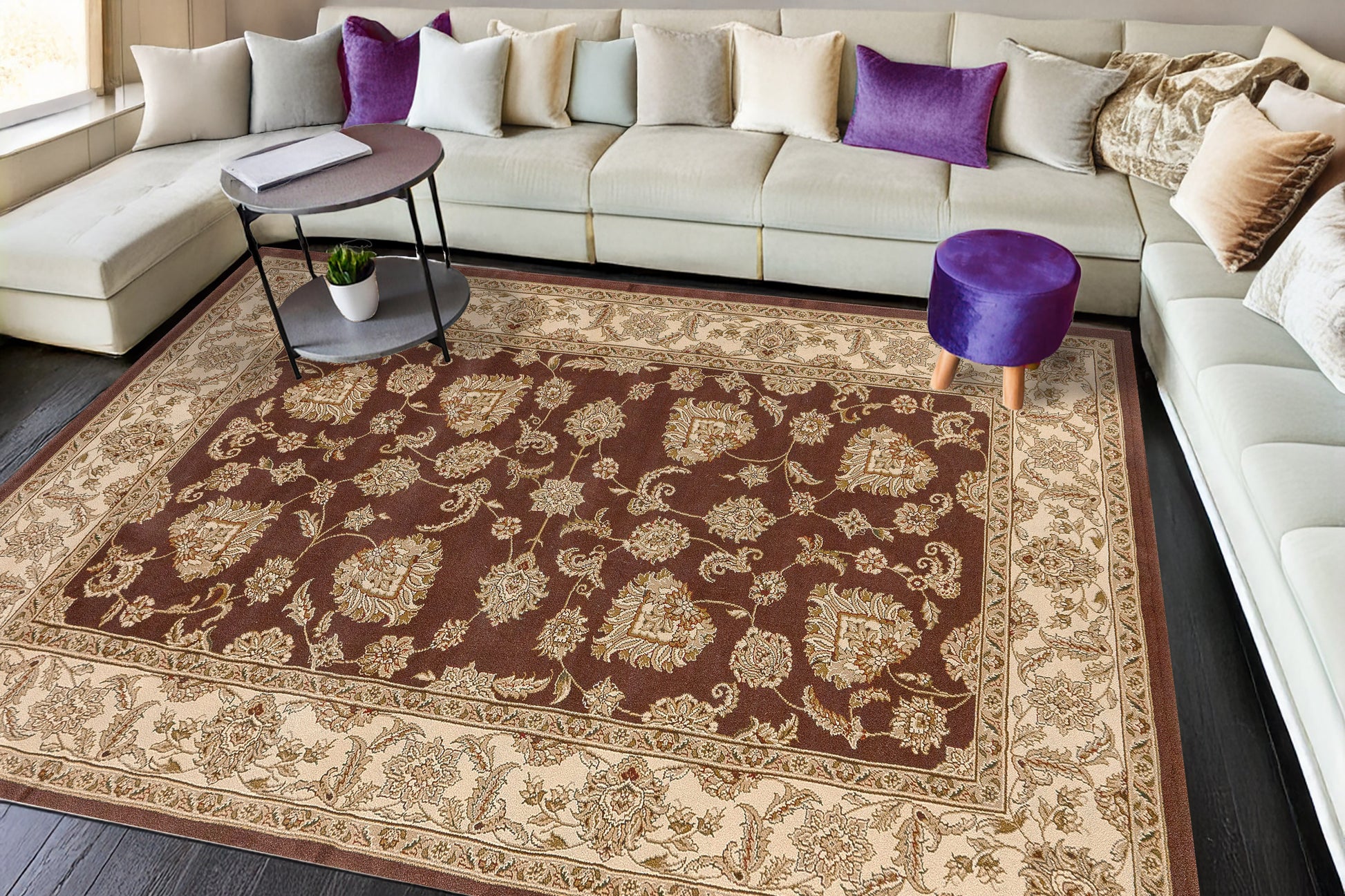 Legacy Traditional Brown Classic Medium Pile Rug
