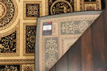 Legacy Traditional Black Classic Medium Pile Rug