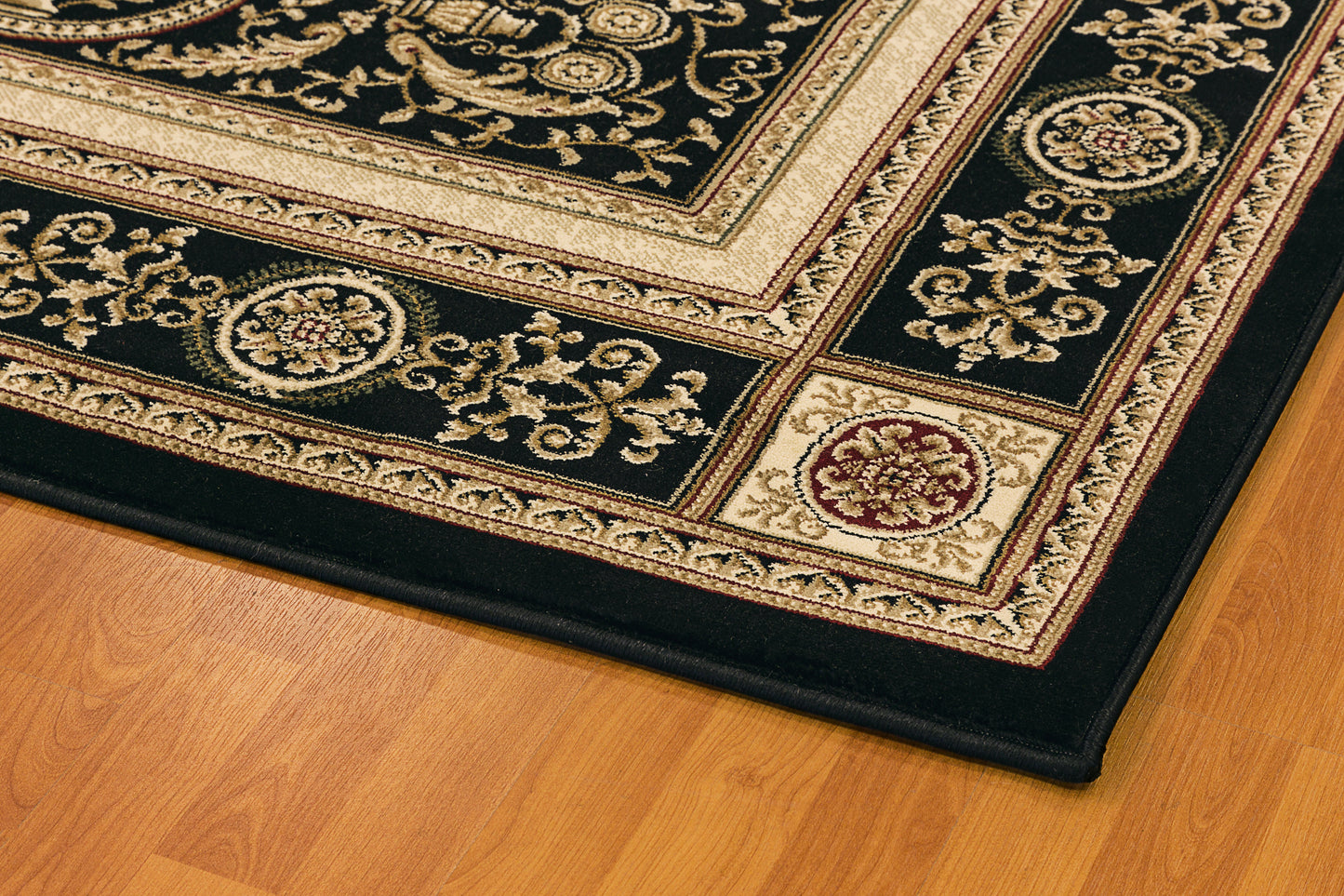 Legacy Traditional Black Classic Medium Pile Rug
