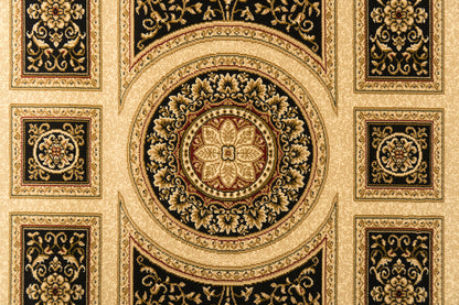 Legacy Traditional Black Classic Medium Pile Rug