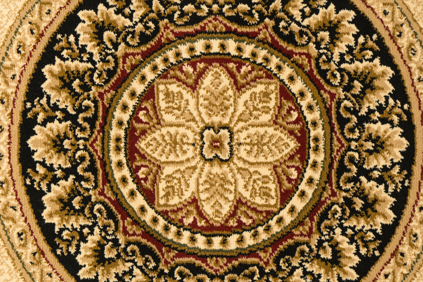 Legacy Traditional Black Classic Medium Pile Rug