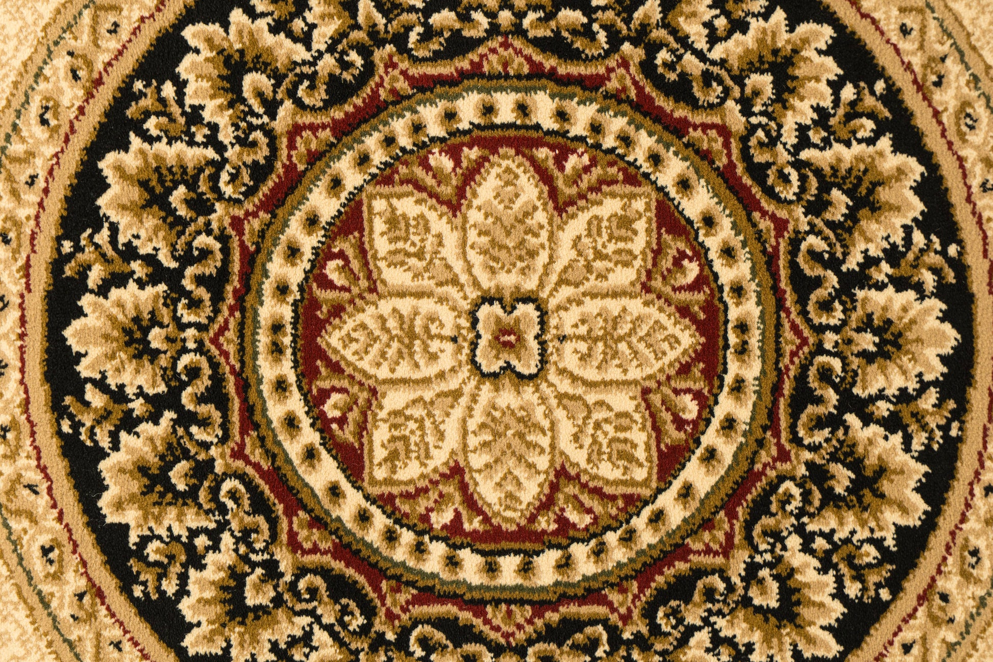 Legacy Traditional Black Classic Medium Pile Rug