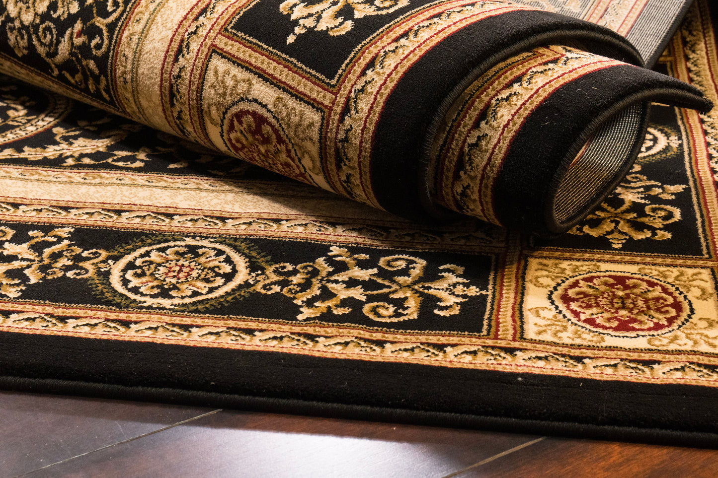Legacy Traditional Black Classic Medium Pile Rug
