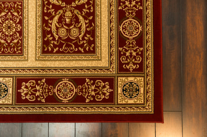 Legacy Traditional Red Classic Medium Pile Rug