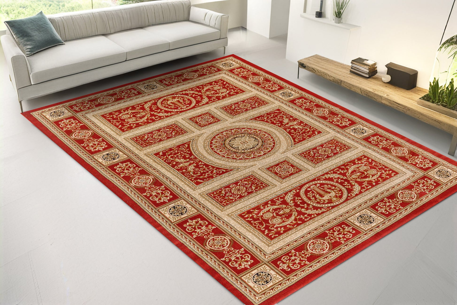 Legacy Traditional Red Classic Medium Pile Rug