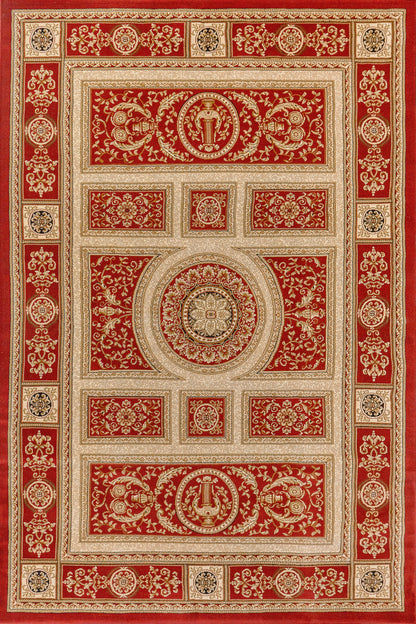 Legacy Traditional Red Classic Medium Pile Rug