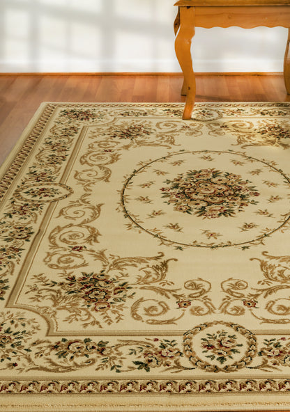 Legacy Traditional Ivory Classic Medium Pile Rug