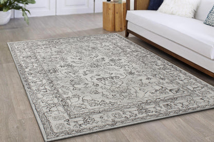 Legend Traditional Ivory/Natural Oriental Low Pile Rug