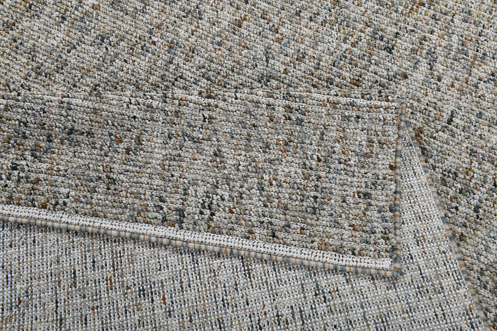 Leon Modern Grey/Beige Woven Medium Pile Rug