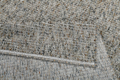 Leon Modern Grey/Beige Woven Medium Pile Rug