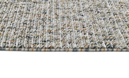 Leon Modern Grey/Beige Woven Medium Pile Rug