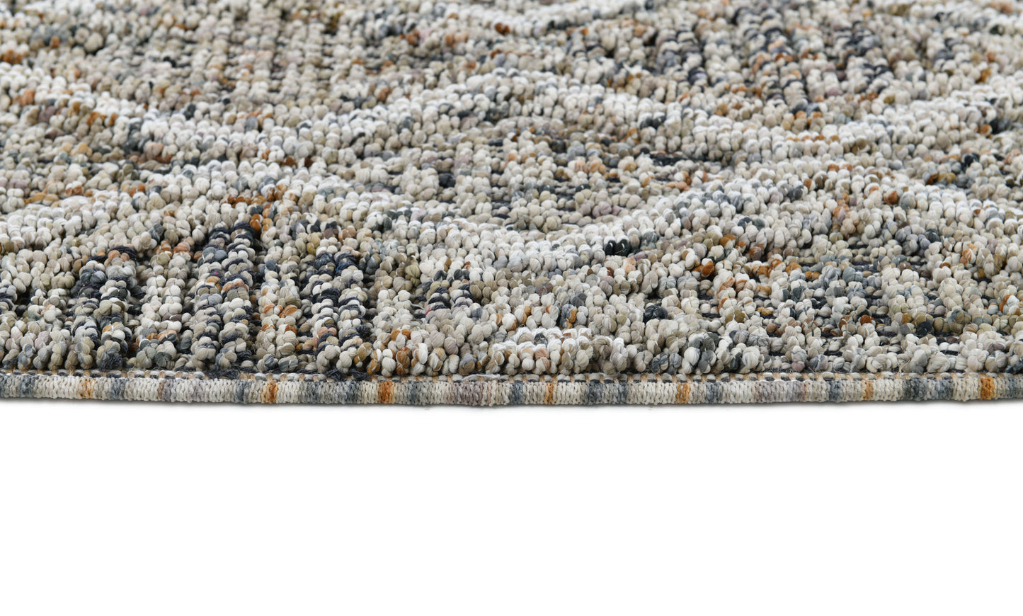 Leon Modern Grey/Beige Trellis Medium Pile Rug