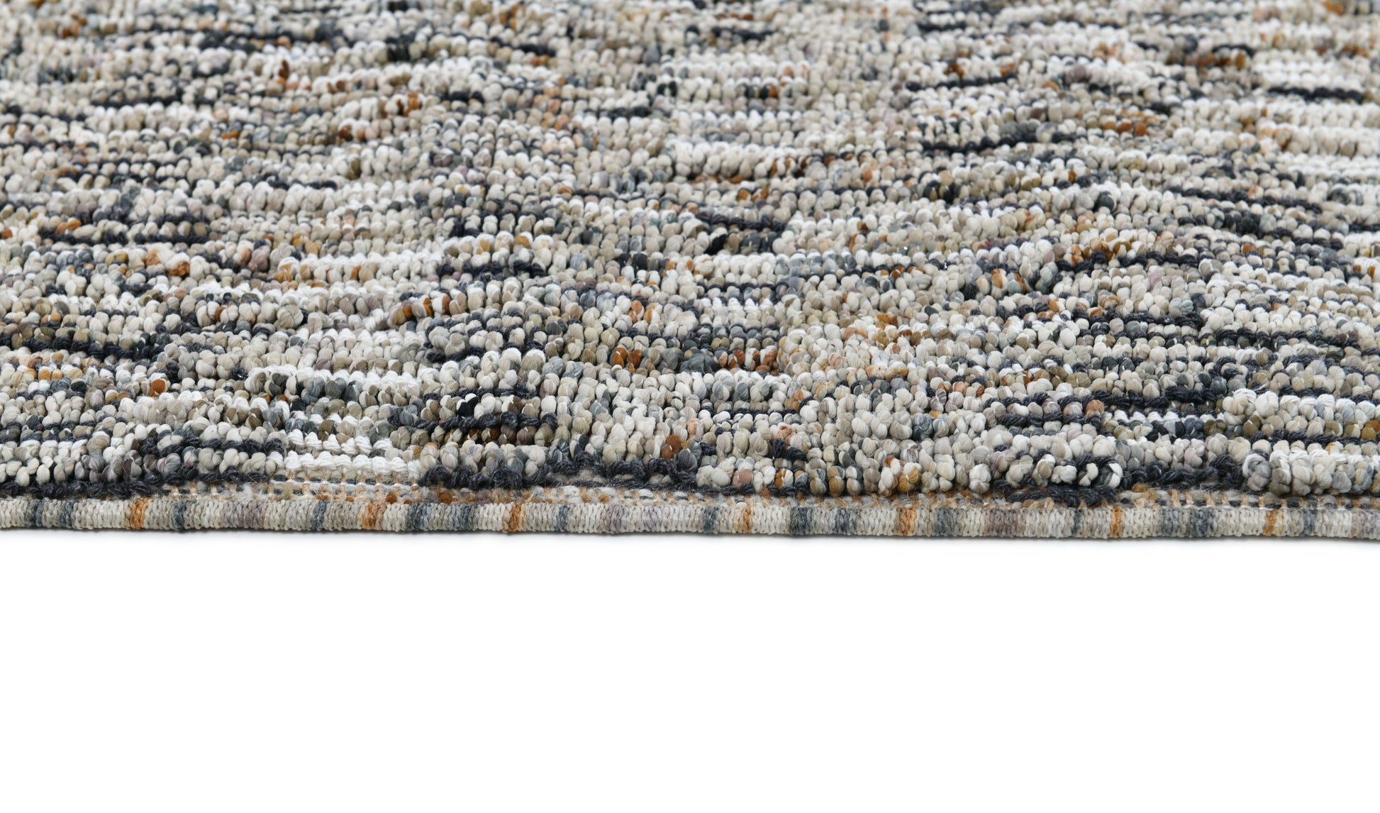 Leon Modern Grey/Light Grey Woven Medium Pile Rug